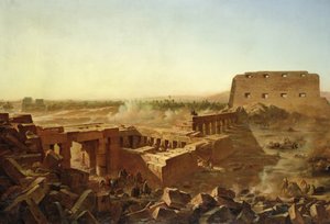 La batalla en el Templo de Karnak: La campaña egipcia